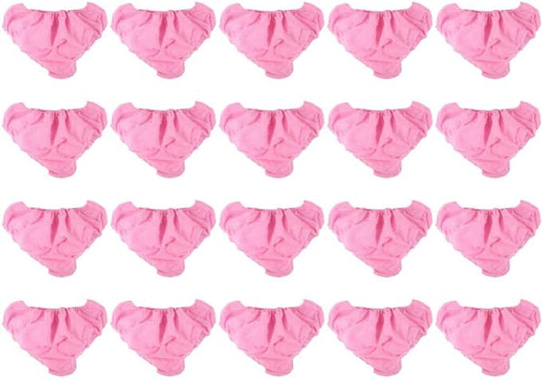 Globalstar 100-Pack Ultra-Soft Disposable Women's Travel Panties Pink - Non-Woven Freshness for Any Occasion