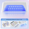 مصباح أظافر LED UV قابل لإعادة الشحن بمقبضين من Globalstar بقوة 178 وات مع وسادة من البولي يوريثان - مجفف أظافر لاسلكي احترافي