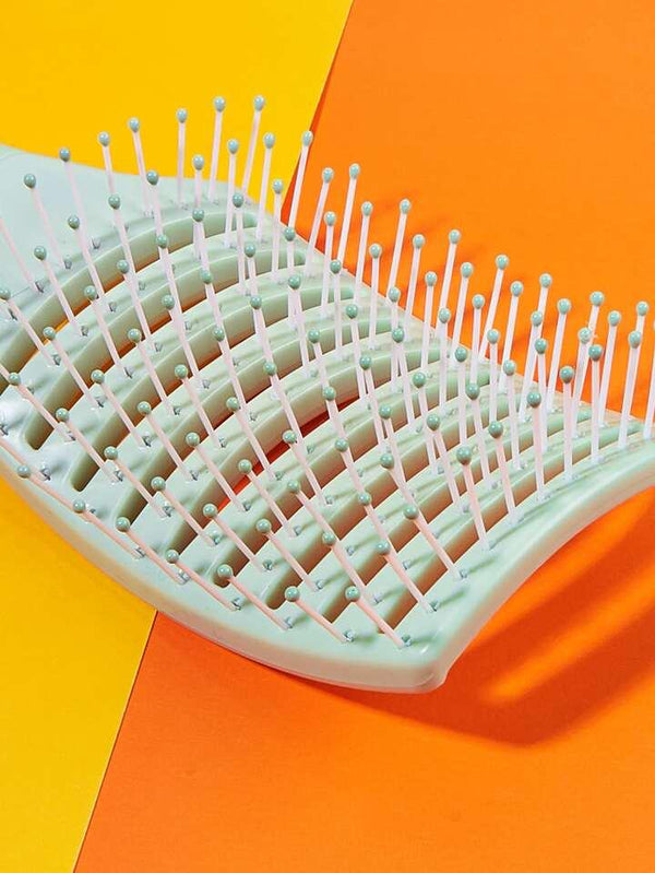 Global Star Large Curved Scalp Massage Comb - Perfect for Men's Oil Head and Women's Fluffy Curly Hair