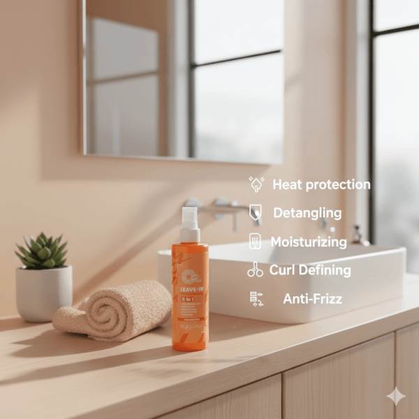 Oplus 5-in-1 Leave-In Conditioner – Curl Defining, Anti-Frizz & Heat Protection, 250ml