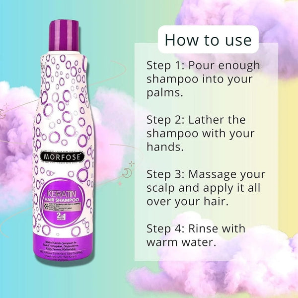 Morfose Keratin Hair Care Kit – 500ml Shampoo, 250ml Mask & 400ml 2-Phase Conditioner for Smooth, Frizz-Free Hair