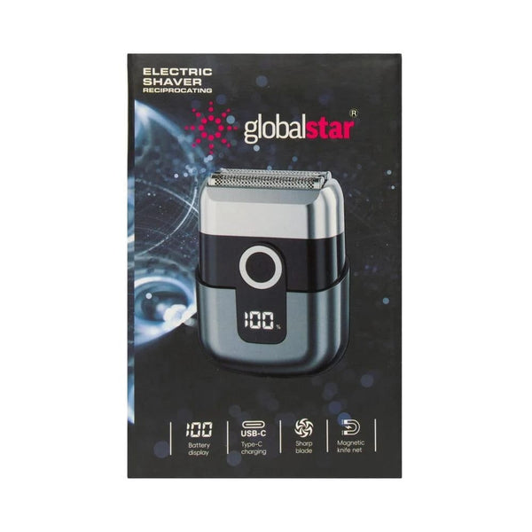 Globalstar Pocket-Size Electric Shaver – Rechargeable Reciprocating Razor for Men & Women, Portable Smooth Shaving Tool