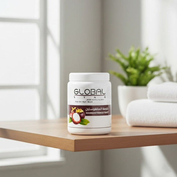 Globalstar Hot Oil Hair Mask Mangosteen Extract 1000ml – Deep Repair & Nourishing Treatment