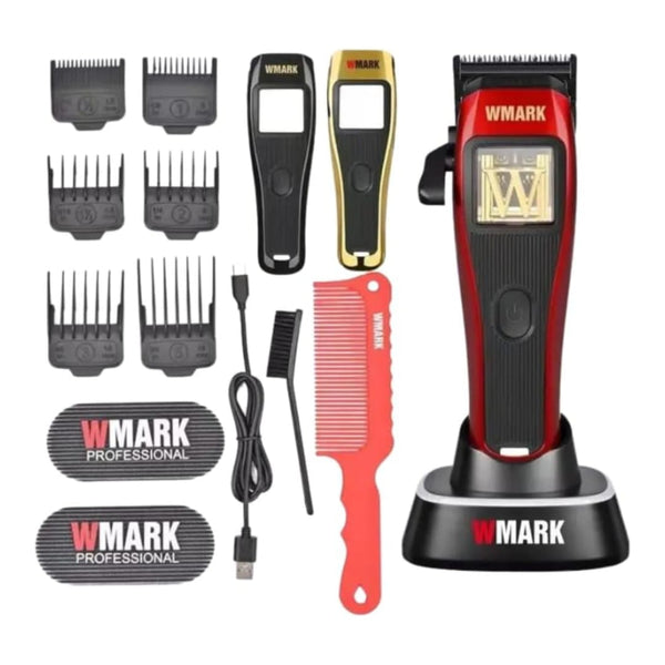 WMARK NG-X1 Professional Hair Clipper 10000 RPM Maglev Motor DLC Blade - Zero Gap Fade Clipper with 6 Combs