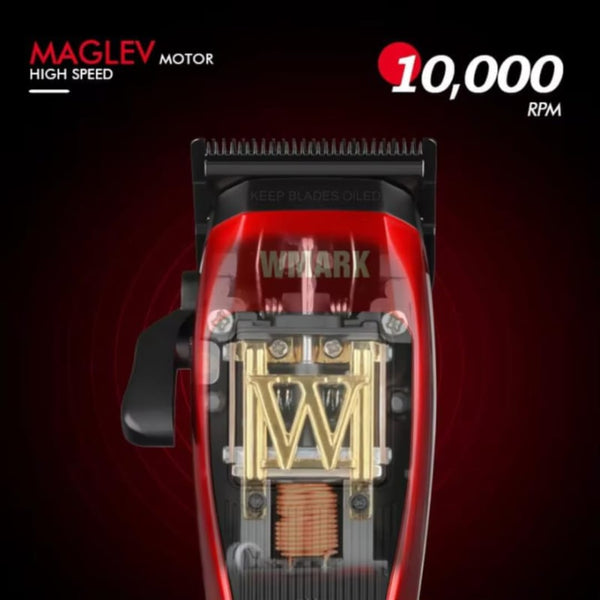 WMARK NG-X1 Professional Hair Clipper 10000 RPM Maglev Motor DLC Blade - Zero Gap Fade Clipper with 6 Combs