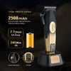 WMARK Professional Hair Clipper Set 9000RPM Turbo Motor 240 Min Runtime - Metal Body | LED Display | 6 Combs