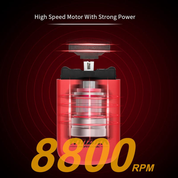 WMARK NG-7901 Mini Barber Shaver 8800RPM High Speed Golden Titanium Foil USB-C Rechargeable
