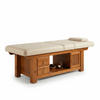 Globalstar Massage Bed with Drawers: Beige Spa Bed for Professional Massage and Therapy