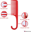 Globalstar Allegro Combs #1002 Wide Tooth Comb Red - The Ultimate Detangling Companion for Curly Locks