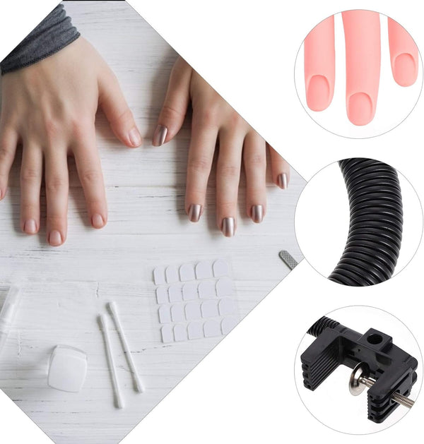 حلم فنانة الأظافر المحترفة من Globalstar - يد مانيكان قابلة للانحناء لإتقان العناية بالأظافر