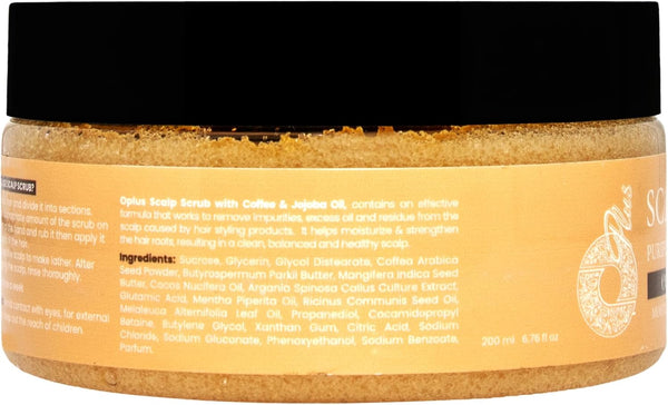 Oplus Coffee & Jojoba Oil Scalp Scrub – Deep Cleansing & Hydrating Formula – 200g