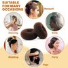 Globalstar Donut Hair Bun Brown 6inches - Embrace Effortless Elegance
