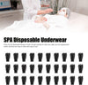 Globalstar Black Disposable Thongs - 50 Pack for Spa, Travel, and Everyday Use