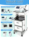 Globlastar Multi-Use Medical & Salon Trolley Cart with 2 Drawers – ABS Professional Rolling Utility Cart for Spa, Clinic, Hospital & Office