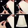 Globalstar Natural Nail Art Practice Tips - 50 Pieces Fan-Shaped Color Display with Mounting Screw