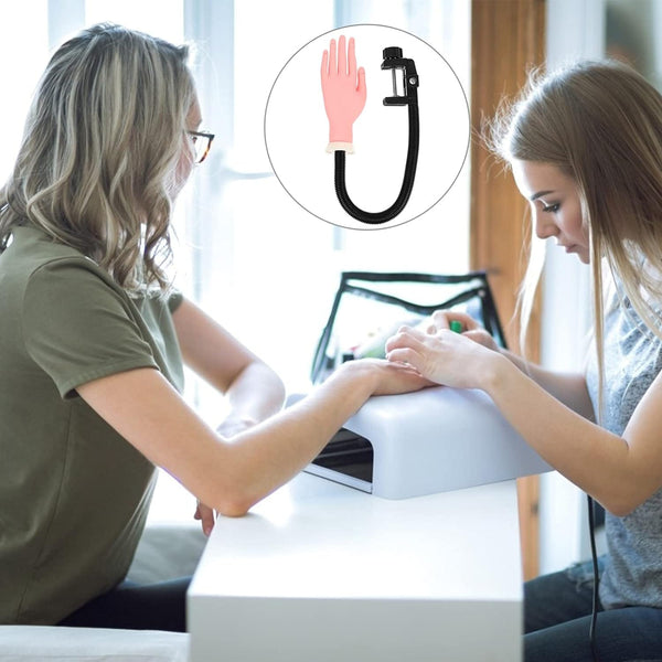 حلم فنانة الأظافر المحترفة من Globalstar - يد مانيكان قابلة للانحناء لإتقان العناية بالأظافر