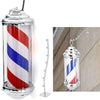 Globalstar Wall Mount Weatherproof Barber Pole - Rotating Salon Decor for a Classic Barber Shop Look