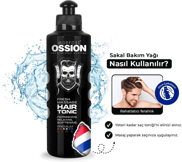 جل الشعر Morfose Ossion Mega Strong Red Gum 750 مل - ثبات فائق لتصفيفات جريئة