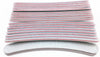 Golabalstar Curved Zebra Nail Files – Professional 100/180 Grit Emery Boards for Home & Salon (25 PCS)