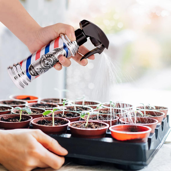 Globalstar Barber's Pole Hair Spray Bottle 200ml- The Stylist's Essential Misting Duo