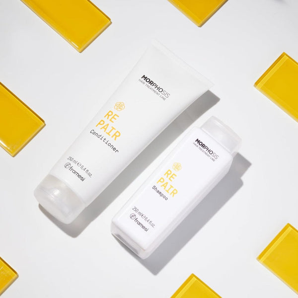 Framesi Morphosis Repair Shampoo 250ml – Fortifying, Moisturizing Cleanser with Camellia Oil for Damaged Hair