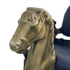 GlobalStar BB020 Kids Barber Chair Black – Children's Hydraulic Salon Chair with Golden Horse