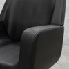 Globalstar 2028B Black Leather Salon Chair – Armrests & Stainless Steel Footrest