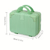 Globalstar Green Hard Shell Makeup Travel Case - Waterproof ABS Cosmetic Organizer with Secure Closure