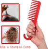 Globalstar Allegro Combs #1002 Wide Tooth Comb Red - The Ultimate Detangling Companion for Curly Locks