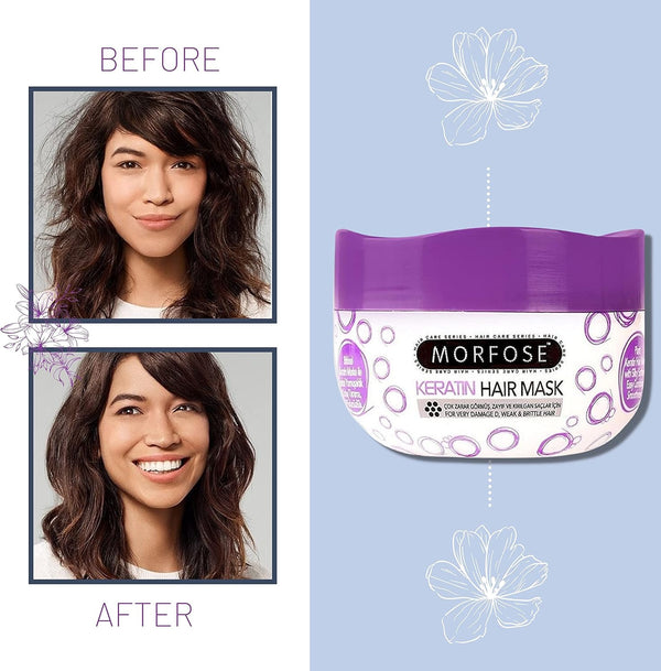 Morfose Keratin Hair Mask 500ml - Deep Repair and Strengthening