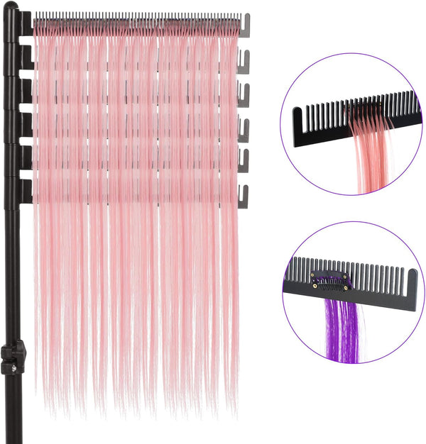 Globalstar Standing Hair Extension Rack for Braiding Professionals and Salons