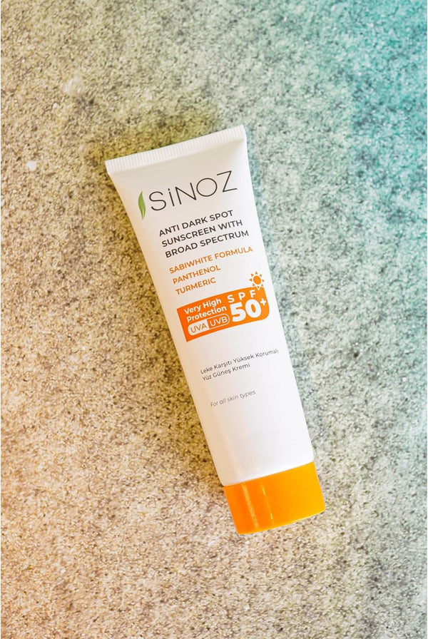 Sinoz Anti-Dark Spot Sunscreen SPF 50+ – Broad Spectrum Protection & Brightening for Blemish-Prone Skin