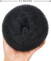 Globalstar Donut Hair Bun Black (4.3inches Pack of 3) - Instantly Chic