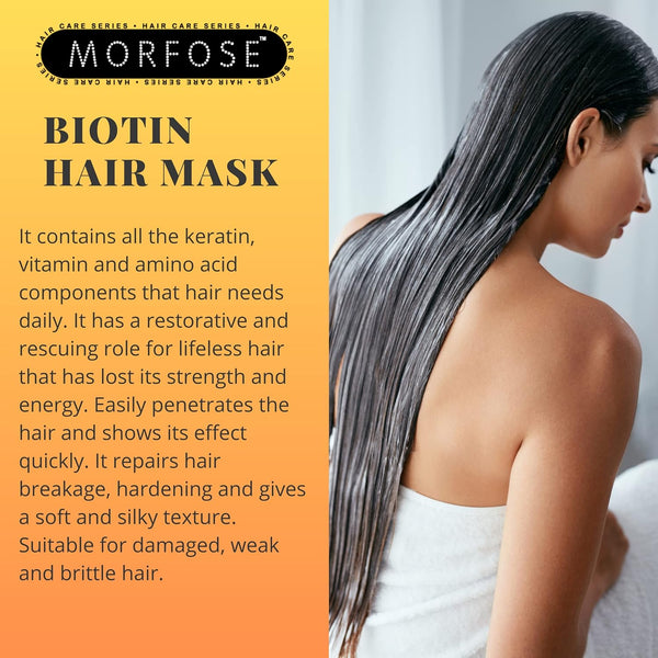 Morfose Biotin Hair Mask 250ml - Nourish and Strengthen for Voluminous, Healthy Hair