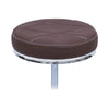 Global Star Coffee Rolling Stool: Round seat, smooth wheels, versatile for salons, offices, spas.pen_spark
