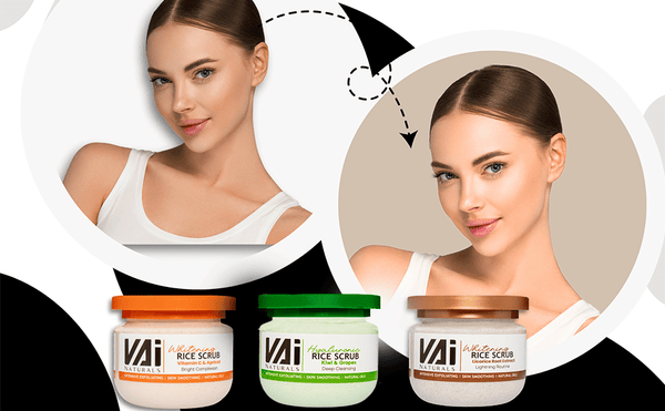 Vai Naturals Tutti Frutti Rice Scrub with Vitamin E – Exfoliating & Whitening Facial Scrub for Radiant Skin, 280ml