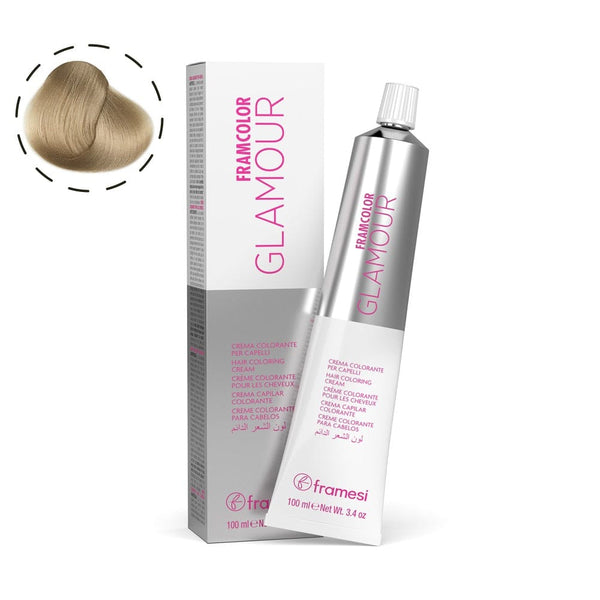 Framesi FramColor Glamour The Natural Ashes 100ml – Cool Ash Permanent Hair Color with 100% Grey Coverage