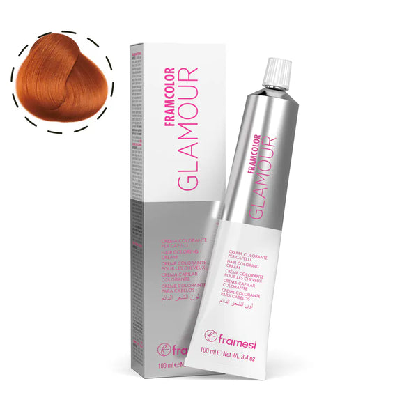 Framesi FramColor Glamour Auburn Series 100ml – Permanent Professional Hair Color with 100% Grey Coverage