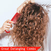 Globalstar Allegro Combs #1002 Wide Tooth Comb Red - The Ultimate Detangling Companion for Curly Locks