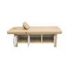 Globalstar Premium Wooden Massage Bed, Beige Color for Ultimate Comfort