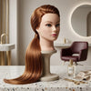 Globalstar Mannequin Training Head – Golden Hair Hairdressing Practice Head for Salon & Academy