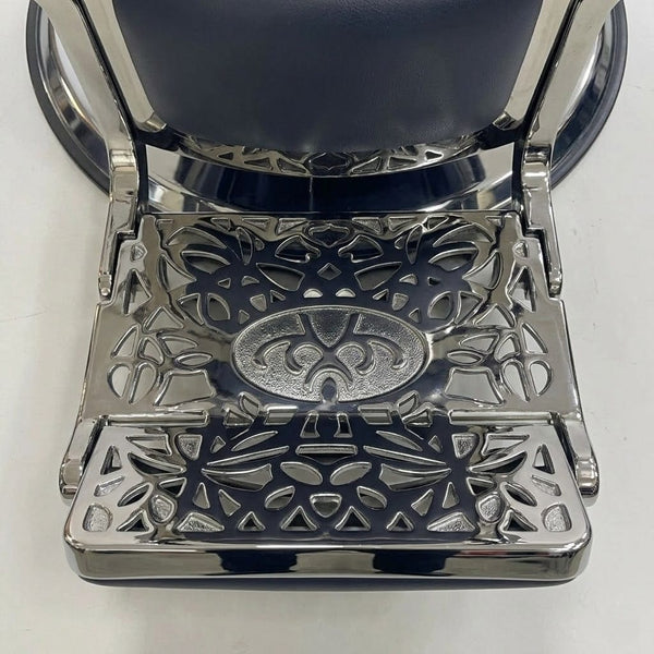 GlobalStar BC-2020 Black Barber Chair – Premium Leather Hydraulic Salon Chair Chrome Base