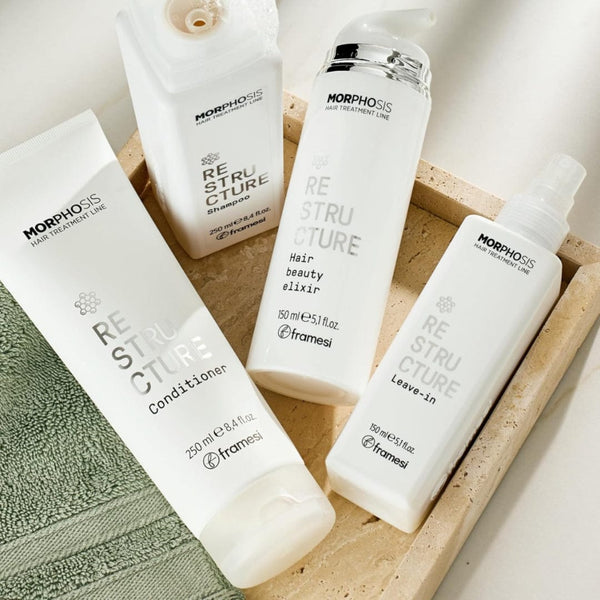 Framesi Morphosis Re-Structure Leave-In 150ML – Repair & Protect Damaged Hair with Hyaluronic Acid & Vegan Collagen