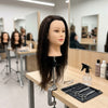 Globalstar Mannequin Training Head – Brown Hair Hairdressing Practice Head for Salon Training