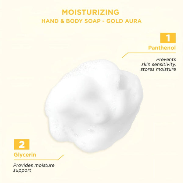 The Bath Factory Gold Aura Moisturizing Hand & Body Soap – Nourishing Cleansing Bar, 80g
