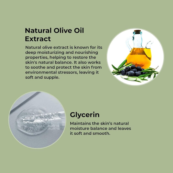 The Bath Factory Olive Garden Shower Gel – Gentle Cleansing & Nourishing, 400ml