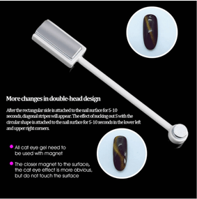 Globalstar 3D Double Headed Magnetic Stick For Nail Art 1pc BS-F06