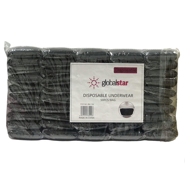 Globalstar Disposable Non Woven Bra Tube Top With Tie Black 50pcs BW-102 - Awarid UAE