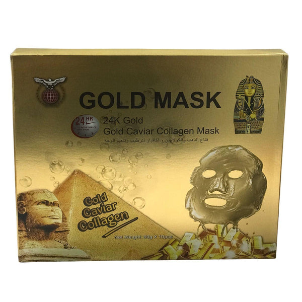 Black 24k Gold Caviar Collagen Mask 1pc 60g - Awarid UAE