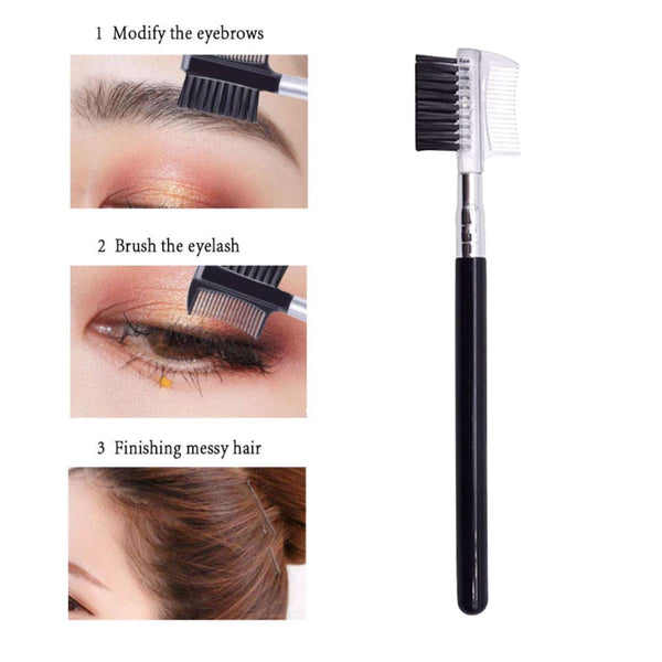 Globalstar 2 in 1 Eyebrow Brush And Eyelash Comb EB-1201 - Awarid UAE